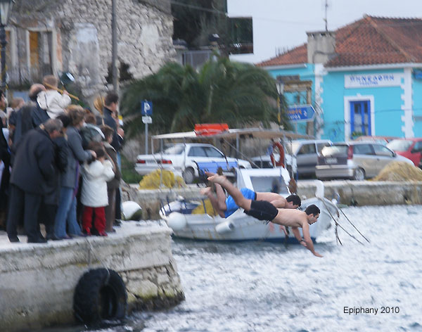 Epiphany in Frikes ithaca Greece Island in the Ionian - 2010 Winter on Ithaca